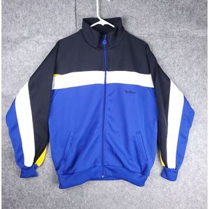 Vintage Macgregor Jacket Mens Large Full Zip Color Block Fleece Lined NWT